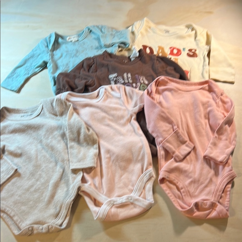 Assorted Color Kids One Pieces Sz 0 to 3 months